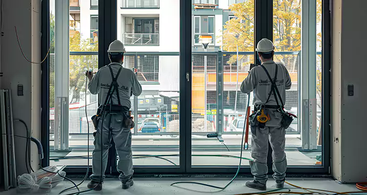 Patio Door Glass Replacement with Built-In Blinds in Ocala, FL