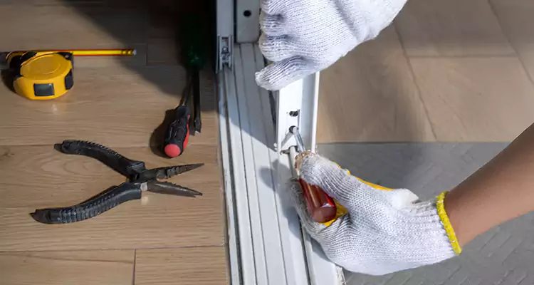 Backyard Sliding Door Track Repair in Ocala, FL