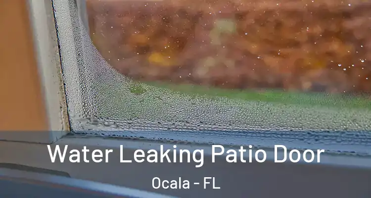 Water Leaking Patio Door Ocala - FL
